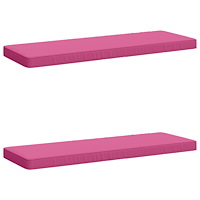 vidaXL 2-delade Bänk Kuddar VUGHT 2 st 100% Polyester Rosa