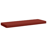 vidaXL 1-delad Bänk Kudde VUGHT 100% Polyester Röd 120 x 40 x 5 cm