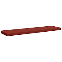 vidaXL 1-delad Bänk Kudde VUGHT 100% Polyester Röd 140 x 40 x 5 cm