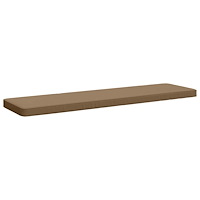 vidaXL 1-delad Bänk Kudde VUGHT 100% Polyester Taupe 140 x 40 x 5 cm