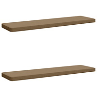 vidaXL 2-delade Bänk Kuddar VUGHT 2 st 100% Polyester Taupe