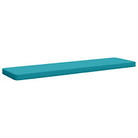 vidaXL 1-delad Bänk Kudde VUGHT 100% Polyester Turkos 150 x 40 x 5 cm