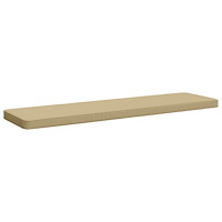 vidaXL 1-delad Bänk Kudde VUGHT 100% Polyester Beige 160 x 40 x 5 cm