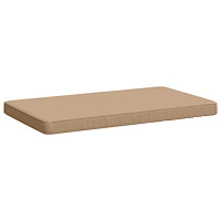 vidaXL 1-delad Bänk Kudde VUGHT 100% Polyester Sand 60 x 50 x 5 cm
