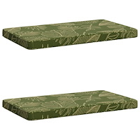vidaXL 2-delade Bänk Kuddar VUGHT 2 st 100% Polyester Bladdesign