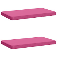 vidaXL 2-delade Bänk Kuddar VUGHT 2 st 100% Polyester Rosa
