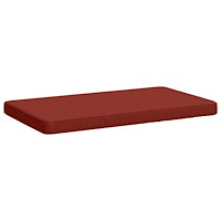 vidaXL 1-delad Bänk Kudde VUGHT 100% Polyester Röd 80 x 50 x 5 cm