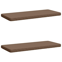 vidaXL 2-delade Bänk Kuddar VUGHT 2 st 100% Polyester Taupe