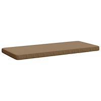vidaXL 1-delad Bänk Kudde VUGHT 100% Polyester Taupe 100 x 50 x 5 cm