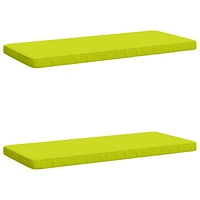 vidaXL 2-delade Bänk Kuddar VUGHT 2 st 100% Polyester Klart grön.
