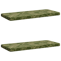vidaXL 2-delade Bänk Kuddar VUGHT 2 st 100% Polyester Bladdesign