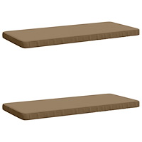vidaXL 2-delade Bänk Kuddar VUGHT 2 st 100% Polyester Taupe