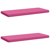 vidaXL 2-delade Bänk Kuddar VUGHT 2 st 100% Polyester Rosa