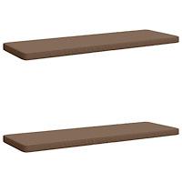 vidaXL 2-delade Bänk Kuddar VUGHT 2 st 100% Polyester Taupe