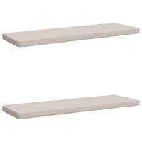 vidaXL 2-delade Bänk Kuddar VUGHT 2 st 100% Polyester Vit