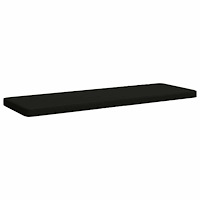 vidaXL 1-delad Bänk Kudde VUGHT 100% Polyester Svart 140 x 50 x 5 cm