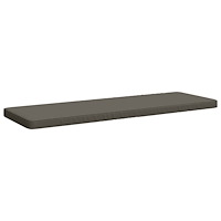 vidaXL 1-delad Bänk Kudde VUGHT 100% Polyester Grå 140 x 50 x 5 cm