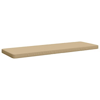 vidaXL 1-delad Bänk Kudde VUGHT 100% Polyester Beige 140 x 50 x 5 cm