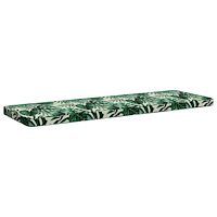 vidaXL 1-delad Bänk Kudde VUGHT 100% Polyester Bladmönster