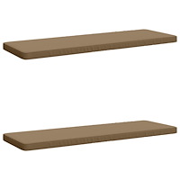 vidaXL 2-delade Bänk Kuddar VUGHT 2 st 100% Polyester Taupe
