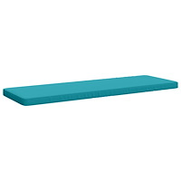 vidaXL 1-delad Bänk Kudde VUGHT 100% Polyester Turkos 140 x 50 x 5 cm