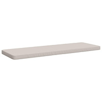 vidaXL 1-delad Bänk Kudde VUGHT 100% Polyester Vit 150 x 50 x 5 cm