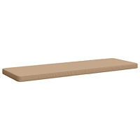 vidaXL 1-delad Bänk Kudde VUGHT 100% Polyester Sand 150 x 50 x 5 cm
