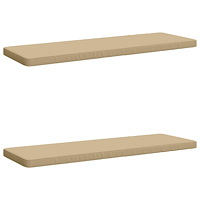 vidaXL 2-delade Bänk Kuddar VUGHT 2 st 100% Polyester Beige