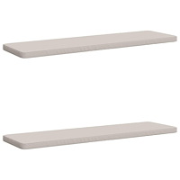 vidaXL 2-delade Bänk Kuddar VUGHT 2 st 100% Polyester Vit
