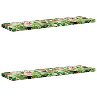 vidaXL 2-delade Bänk Kuddar VUGHT 2 st 100% Polyester Flerfärgsdesign