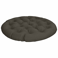 vidaXL Papasan-kudde VIANEN 100% Polyester Antracit Ø 130 x 12 cm