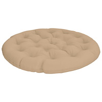 vidaXL Papasan-kudde VIANEN 100% Polyester Sand Ø 120 x 12 cm