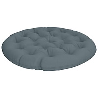 vidaXL Papasan-kudde VIANEN 100% Polyester Blå Ø 120 x 12 cm