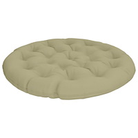 vidaXL Papasan-kudde VIANEN 100% Polyester Ljusgrön Ø 100 x 12 cm