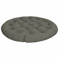 vidaXL Papasan-kudde VIANEN 100% Polyester Grå Ø 100 x 12 cm
