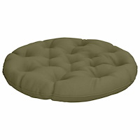 vidaXL Hängstolskudde VIANEN 100% Polyester Olivgrön Ø 80 x 12 cm