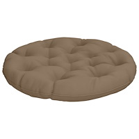 vidaXL Hängstolskudde VIANEN 100% Polyester Taupe Ø 80 x 12 cm