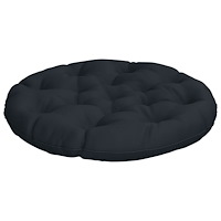 vidaXL Hängstolskudde VIANEN 100% Polyester Mörkblå Ø 80 x 12 cm