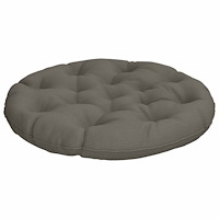vidaXL Hängstolskudde VIANEN 100% Polyester Grå Ø 80 x 12 cm