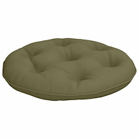 vidaXL Hängstolskudde VIANEN 100% Polyester Olivgrön Ø 60 x 10 cm
