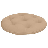 vidaXL Hängstolskudde VIANEN 100% Polyester Sand Ø 60 x 10 cm