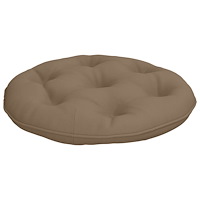 vidaXL Hängstolskudde VIANEN 100% Polyester Taupe Ø 50 x 10 cm