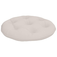 vidaXL Hängstolskudde VIANEN 100% Polyester Vit Ø 50 x 10 cm