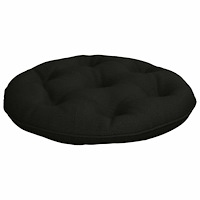 vidaXL Hängstolskudde VIANEN 100% Polyester Svart Ø 50 x 10 cm
