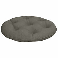 vidaXL Hängstolskudde VIANEN 100% Polyester Grå Ø 50 x 10 cm