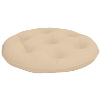 vidaXL Hängstolskudde VIANEN 100% Polyester Gräddvit Ø 45 x 10 cm