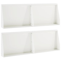 vidaXL Stödvägg 4 st 60 x 12 x 50 cm Stål Vit