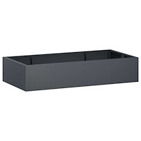 vidaXL Stödvägg 6 st 200 x 100 x 40 cm Stål Antracit