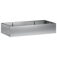 vidaXL Stödvägg 6 st 200 x 100 x 40 cm Galvaniserat stål Silver