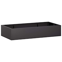vidaXL Stödvägg 6 st 200 x 100 x 50 cm Stål Svart